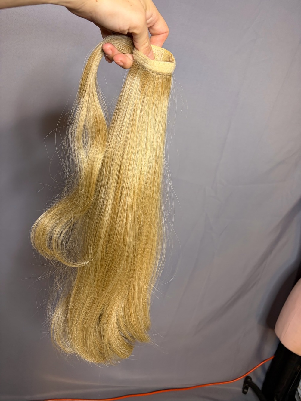 Honey Blonde Clip-In Ponytail Extension - Natural Blonde